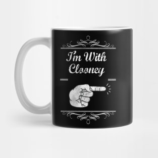 I'm With Clooney Mug